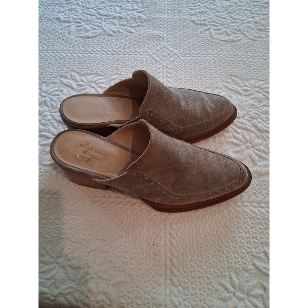 Rag & Bone Black Luis Leather Studded Mules, Sizev5.5  (36 )Gray - Picture 3 of 6